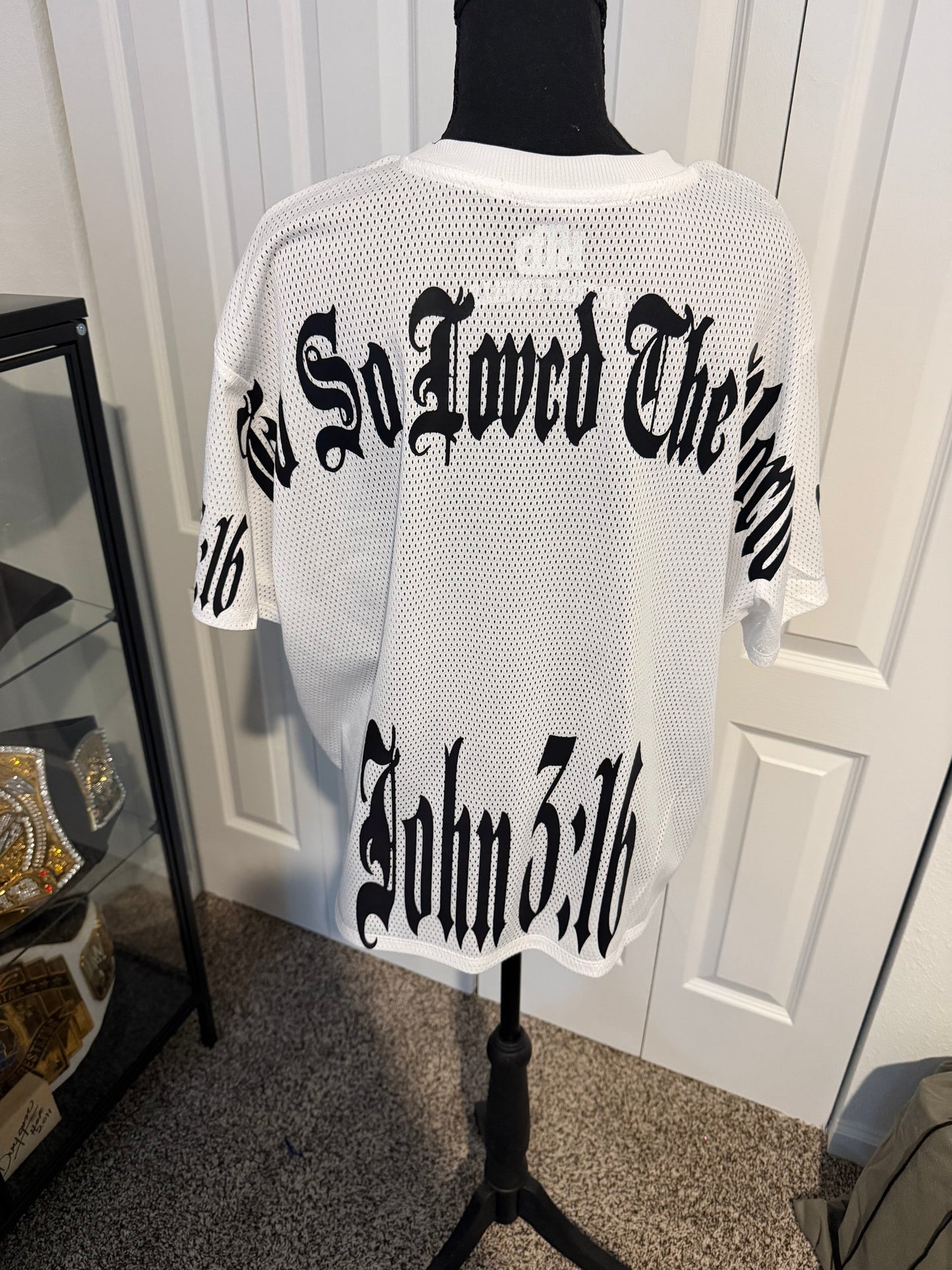 John 3:16 “God So Loved the World” Mesh Jersey