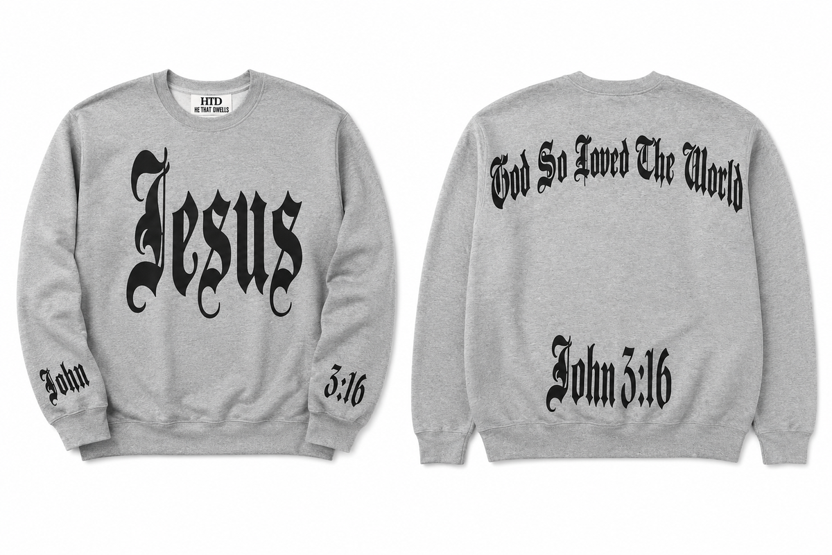 John 3:16 “Jesus” Crewneck Sweatshirt